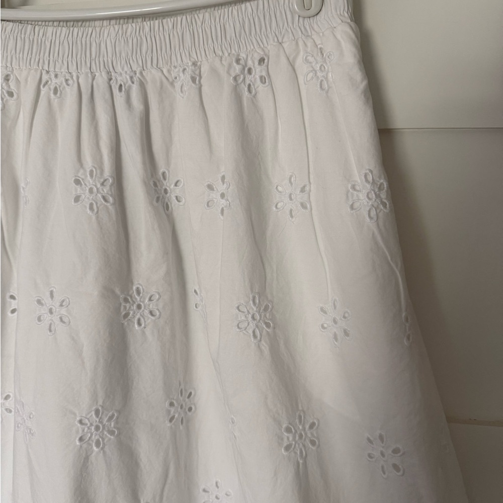 a new day White Eyelet Maxi Skirt - Elastic Waist - Picture 2 of 6